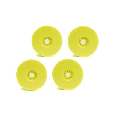 HOT RACE Cerchi Gialli 1:8 4 Pezzi Off Road