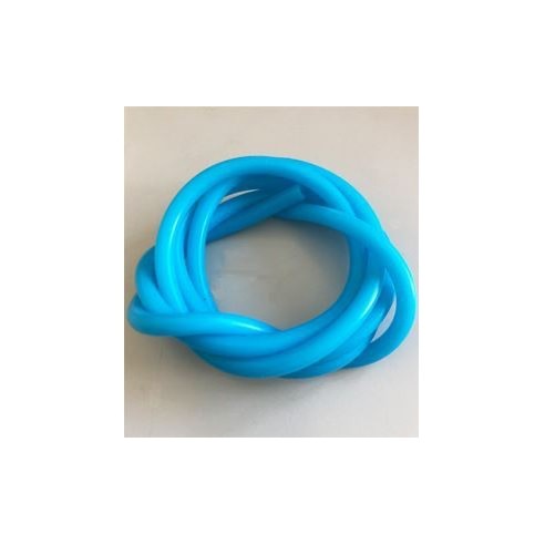 Tubo silicone miscela Azzurro Fluo 2,5 x 5,5 ( 1m )