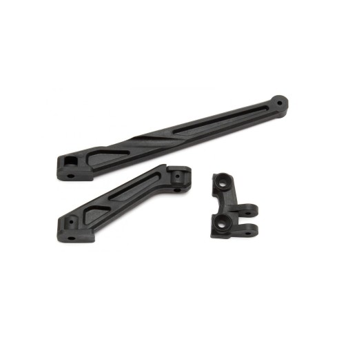 Ricambi Team Associated RC8B3 Chassis Braces long front and rea 81032