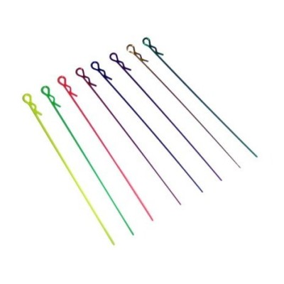 Clips lunghe di colore verde per carrozzerie  1/10,   4 Pezzi