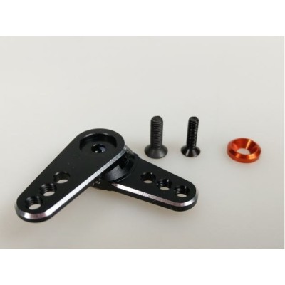 Bliss rc - Squadretta Servocomando in Alluminio 3 Fori (25T) Nera Per Futaba  3 in 1 Bliss rc - Squadretta Servocomando in Alluminio 3 Fori (25T) Nera Per Futaba  3 in 1
