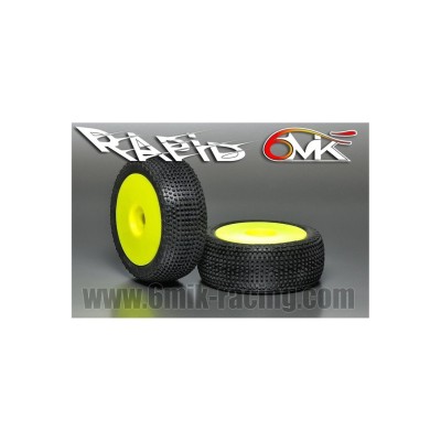 6MIK - Coppia gomme 1:8 Buggy Rapid CS SSoft incollate su cerchio  (2)