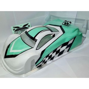 BLITZ 1/8 GT4 GBS Carrozzeria Rally GT Body with Wing 60807 Verniciata