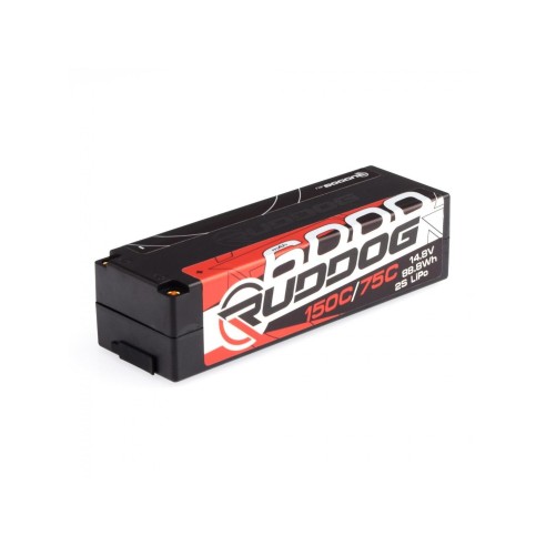 Batteria LiPo RUDDOG Racing 6000mAh 150C/75C 14.8V LCG 1/8 Pack