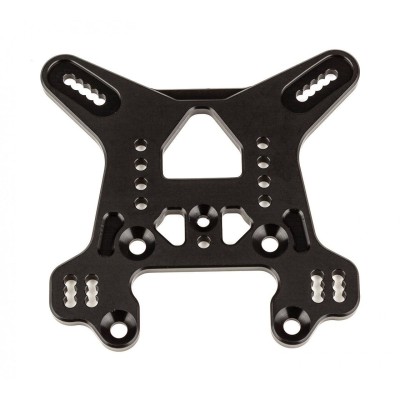 Ricambi Team Associated Supporto Ammortizzatore posteriore RC8B4 Tower, alluminio nero 81505