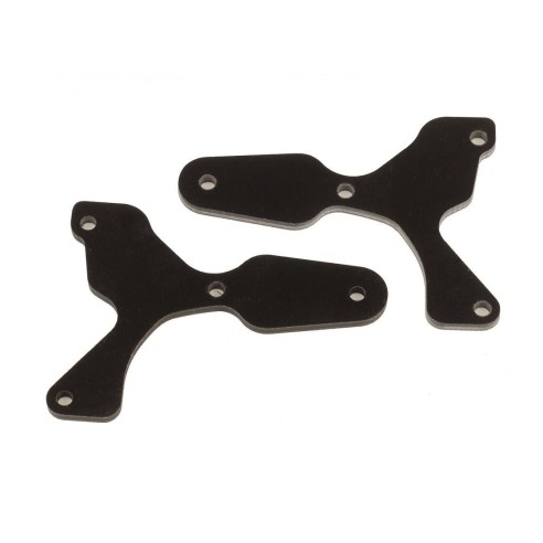 Ricambi Team Associated RC8B4 FT front lower suspension arm inserts, G10, 2.0 mm 81531