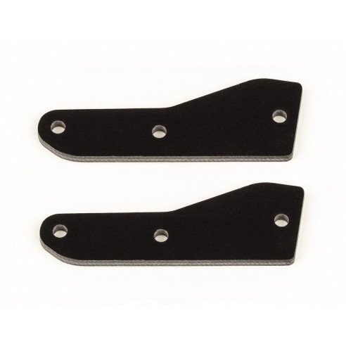 Ricambi Team Associated RC8B4 FT front upper suspension arm inserts, G10, 2.0 mm 81536