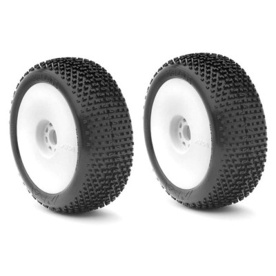 AKA - Coppia di gomme 1:8 BUGGY  MONTATE SU CERCHI EVO I-BEAM SUPER SOFT( Lunga Durata)(2) 14001QRW