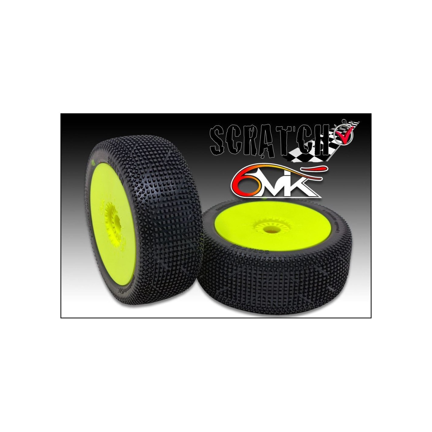 6 Paires De Pneus Hot Race Amazônia – Échelle 1:8, Gomme S, Collées, Neuves