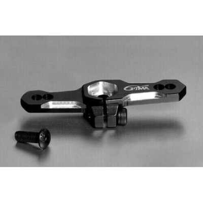 Optima  Squadretta servo alluminio 25T Nera