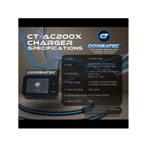 Corsatec Dual Pro charger AC/DC - CORSATEC - CT20001