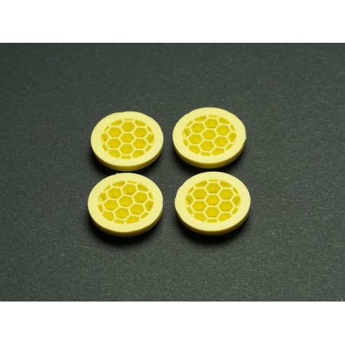 Ricambi WRC RC CAR SHOCK RUBBER MEMBRANE CELL YELLOW (SOFT) 100112S