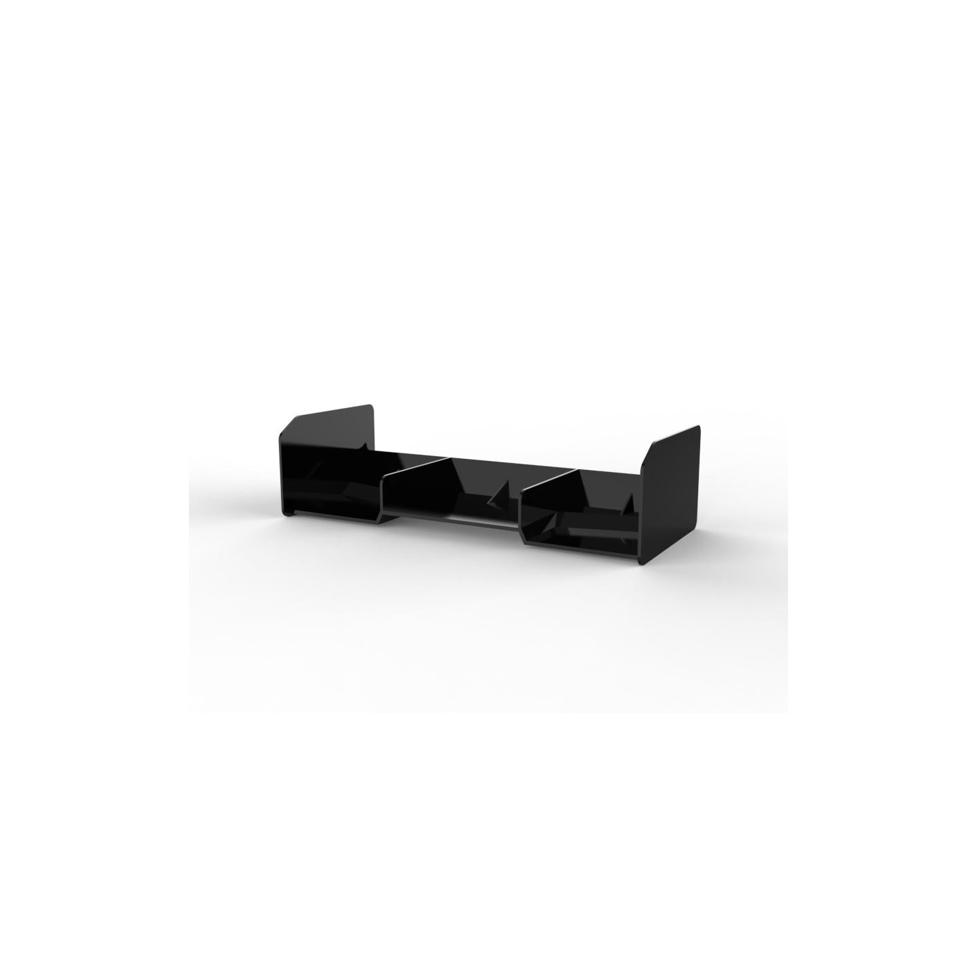 Ricambi WRC RC CAR REAR REAR WING HIGH DOWNFORCE 100321-1B (BLACK)
