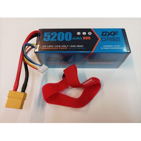 Batteria DXFDXF 4S Lipo 14.8V 5200mAh 60C TX60