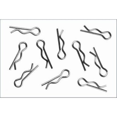 BlissRC - Clips Carrozzeria 1 8 Silver (Pz.10)