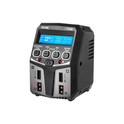 Caricabatterie SkyRC T100 AC DUO LiPo 2-4s 5A 2x50W