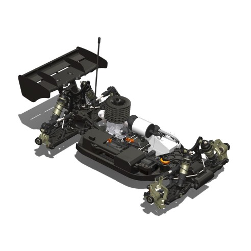 HB RACING D8 World Spec WS 1/8 Competition Nitro Buggy in kit