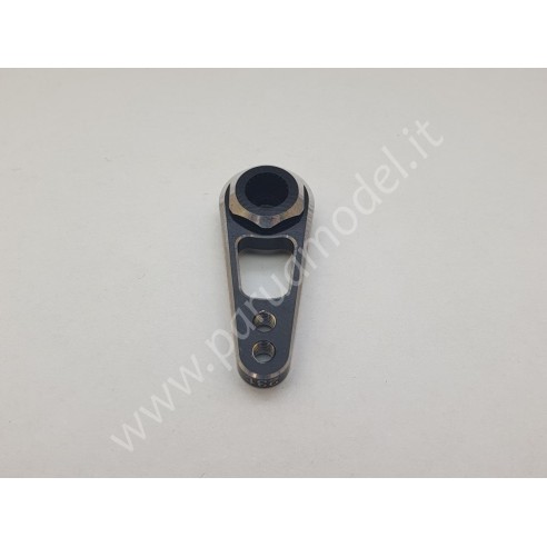 Bliss rc - Squadretta Servocomando in Ergal 2 Fori (25T) Nera