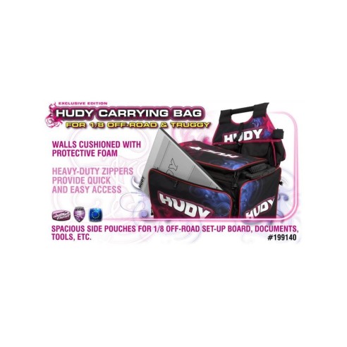 Hudy Borsa da trasporto 1 8 fuoristrada e truggy Edizione esclusiva con ruote