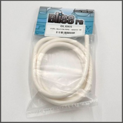 BlissRC - Tubo Miscela in Silicone per marmitta Bianco (1 Mt)