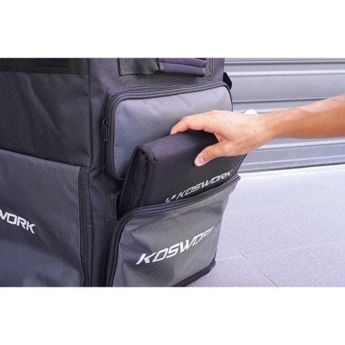 Koswork 1 8 & 1 10 Pit Bag V2 (Top Open design, w KOS32120-510BK Lid)