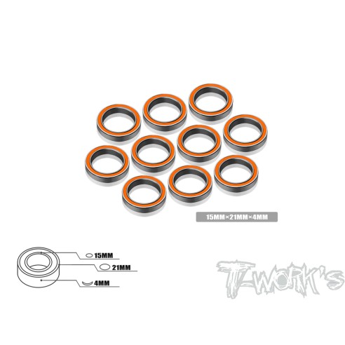 T-WORK'S Cuscinetti Alta Precisione 5x21x5mm RSZ 10pz