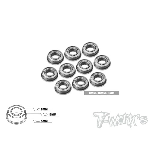 T-WORK'S Cuscinetti Alta Precisione 8x16x5mm RSZ 10pz