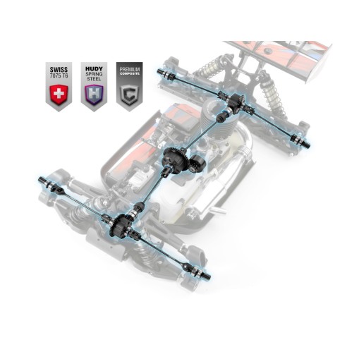 Xray XB8 2024 - Luxurious 1:8 Racing Nitro Buggy KIT 350019