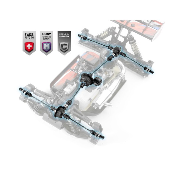 Xray XB8 2024 - Luxurious 1:8 Racing Nitro Buggy KIT 350019