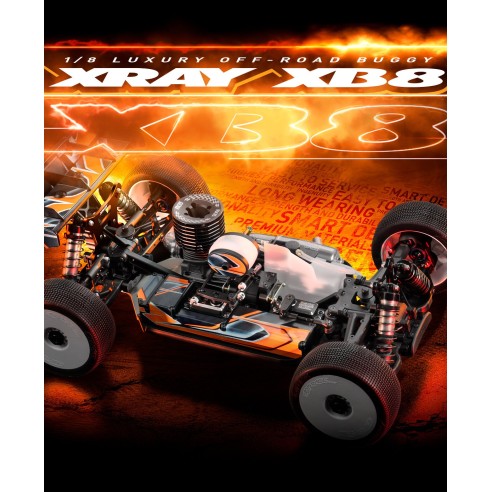 Xray XB8 2024 - Luxurious 1:8 Racing Nitro Buggy KIT 350019