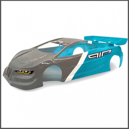 copy of BLITZ 1/8 GT3 GBS Carrozzeria  (1,0mm) Carrozzeria Rally GT Body with Wing 60806-10