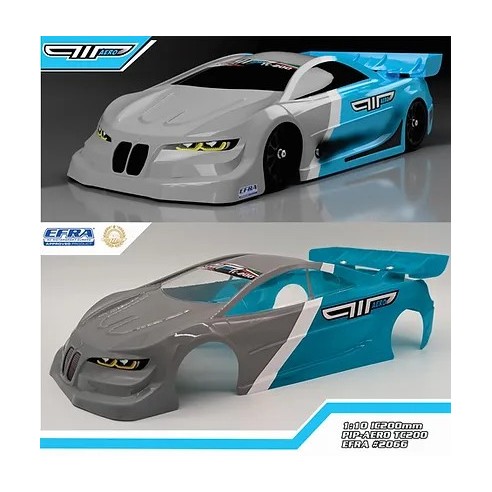 Pip-Areo Carrozzeria 1/10 IC200mm Pip-Areo TC 200 trasparente non verniciata