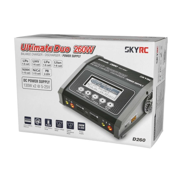 SkyRC D260 AC/DC LiPo 1-6s 14A 260W Charger SK100157
