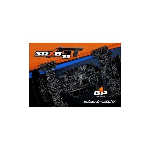 copy of SERPENT SRX8 GT TQ 4wd 1/8 GP Nitro in scala 1/8  Kit SER600063