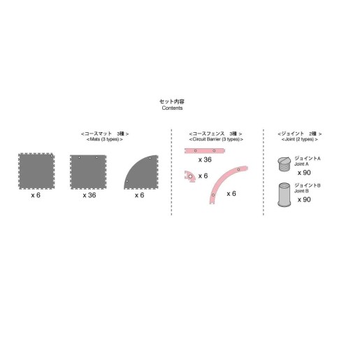 Kyosho Mini-Z Grand Prix Circuit 30 Urethane (48pcs - 30x30)