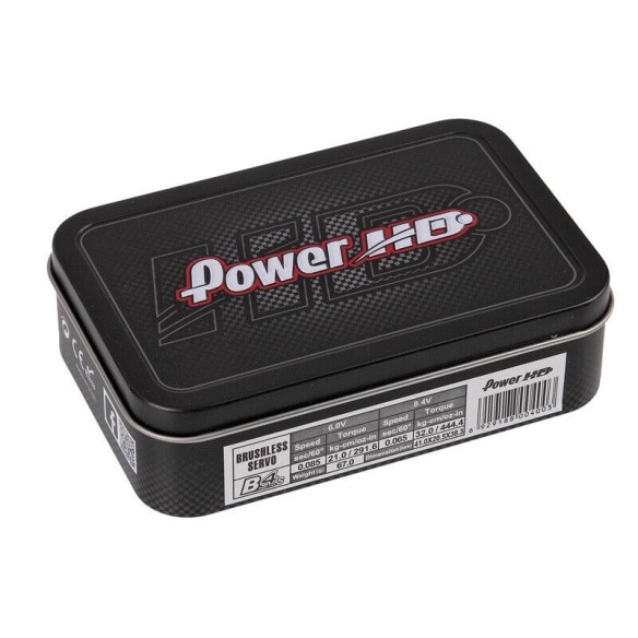 Servo Power HD B4S HV MG Brushless Alu heat sink (32kg/0.065s) con ingranaggi in titanio e acciaio