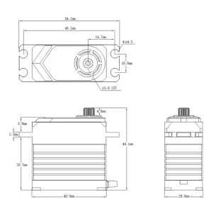 Servocomando SRT SRT BHX8 HV Brushless servo 60.0KG/0.07SEC [8,4V]