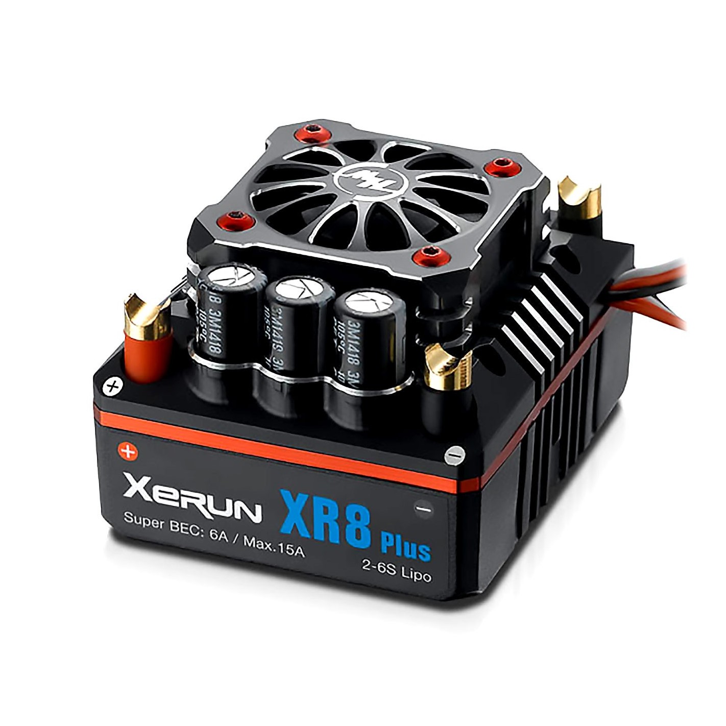 Hobbywing Xerun XR8 Plus Brushless ESC 150A, 2-6s LiPo, BEC 6A