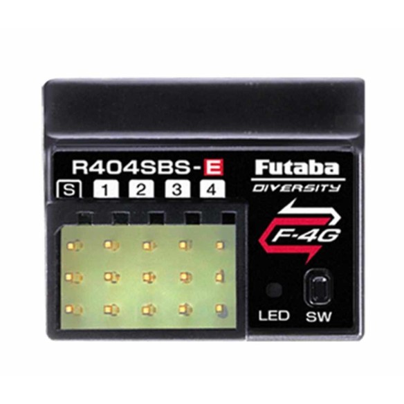 Futaba Ricevente RX R404SBS-E con telemetria 2.4ghz e antenna integrata