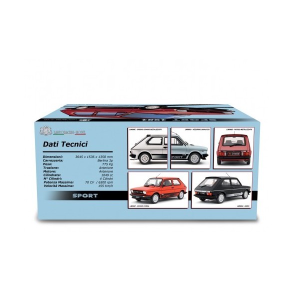 Laudoracing Models Fiat 127 Sport 70 HP - 1981Scala 1/18 Tipologia Statico, non apribile non sterzante