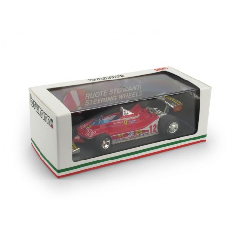 Brumm R512-RS FERRARI 312 T4 GP FRANCIA '79 VILLENEUVE Scala: 1:43 Ruote sterzanti