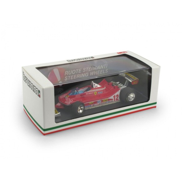 Brumm R512-RS FERRARI 312 T4 GP FRANCIA '79 VILLENEUVE Scala: 1:43 Ruote sterzanti