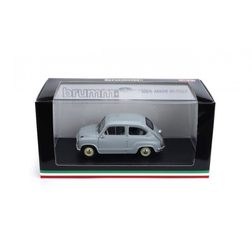 Brumm R247-03 FIAT 600 1a SERIE 1955 GRIGIO PERLA Scala: 1:43  non apribile non sterzante