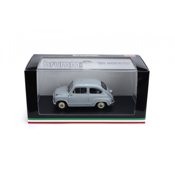 Brumm R247-03 FIAT 600 1a SERIE 1955 GRIGIO PERLA Scala: 1:43  non apribile non sterzante