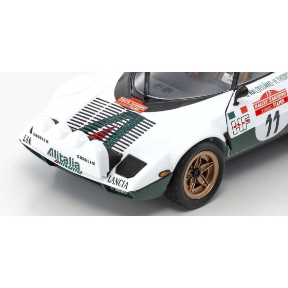 Kyosho 1:18 Lancia Stratos HF B.Waldegaard Winner San Remo 1975 Nr.11