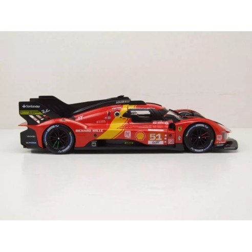 Bburago Ferrari 499P Winner 24h Le Mans 2023 51 Pier Guidi-Calado-Giovinazzi Scala 1/18