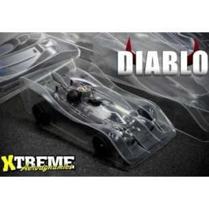 Carrozzeria Xtreme On/Road Super Diablo Pretagliata Mugen MRX6 scala 1/8 0,75mm