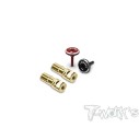 copy of T-WORK'S Connettori gold 4mm con cappuccio rosso e nero per le due polarità positiva e negativa TW-EA040-4-RB