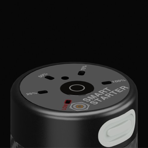 Smartcom Pinzetta candela con batteria e Adattatore usb carbon (DC 3,7 V a DC 1,2 V)