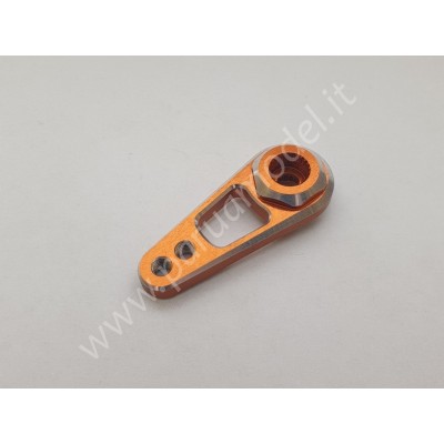 Bliss rc - Squadretta Servocomando in Ergal 2 Fori (25T) Orange